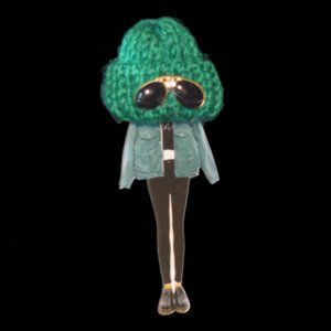 Large Model Sunglasses Acrylic Statement Brooch Pins Accessories Fashion